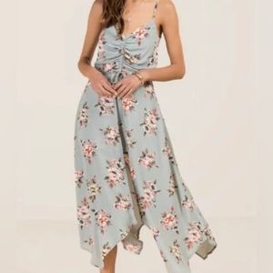 Three Pink Hearts Maxi Romper Dress